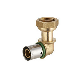 Coude écrou libre pour PER à sertir F15x21 D.12