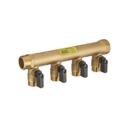 Collecteur MF20x27 avec vannes 5 départs M 15x21