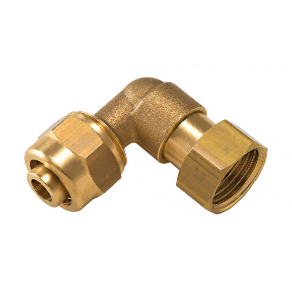 Coude écrou libre pour PER à compression F15x21 D.12