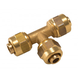 Té pour tube PER à compression diamètre 16mm