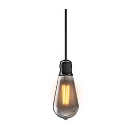 Ampoule filament LED edison verre fumé E27 1800k