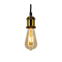 Ampoule filament LED edison verre fumé E27 1800k