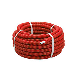 Tube gainé ROUGE multicouche en couronne D.16 longueur 25m