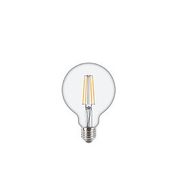 Ampoule LED Verre équivalent 60W Globe 93 E27 2700K Filament