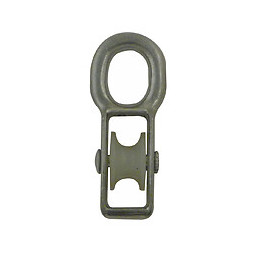 Poulie à il fixe 1 galet zamak zingué x 2