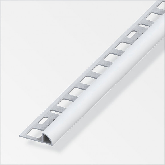 Arrêt carrelage arrondi PVC gris 8x2.5mm