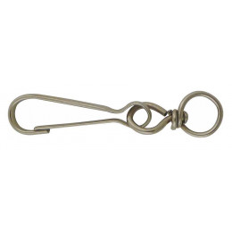 Mousqueton simplex à touret acier zingué x 4