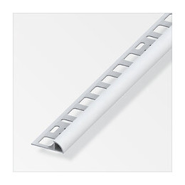 Arrêt carrelage arrondi PVC gris 8x2.5mm