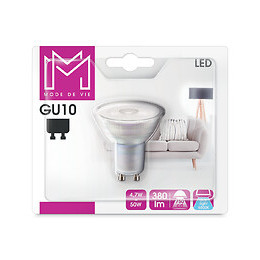 Ampoule LED équivalent 50W GU10 6500K 36 degrés