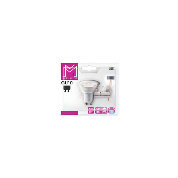 Ampoule LED équivalent 50W GU10 6500K 36 degrés