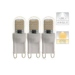 Pack 3 ampoules led capsules culot G9 2,6W 2700K