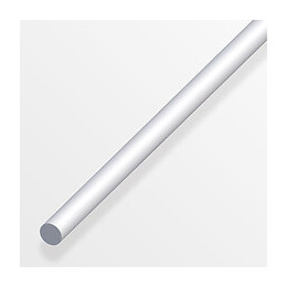 Rond plein aluminium anodisé argent diamètre 4mmx1m