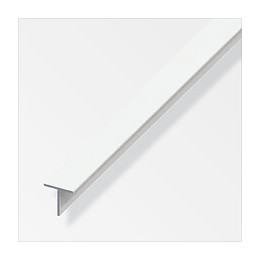 T carré 19.5mm PVC blanc 2.5m