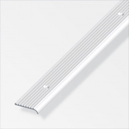 Profilé de marche arrondi 25x6mm aluminium rainure percée 1m