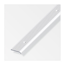 Profilé de marche arrondi 25x6mm aluminium rainure percée 1m