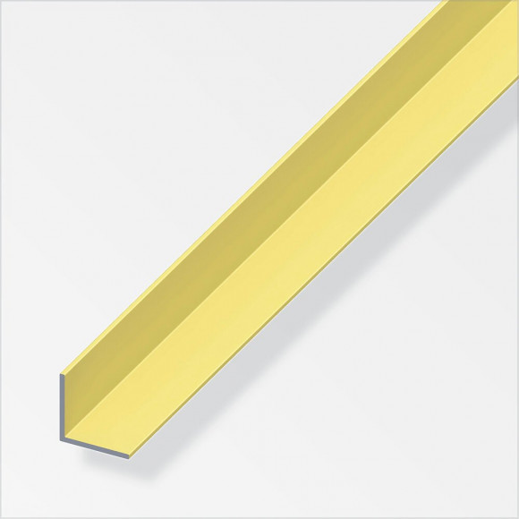 Cornière égale aluminium anodisé laiton 10x10mmx2.5m