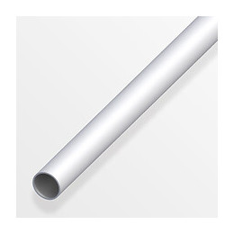 Tube rond 10mm aluminium anodisé argent 1m