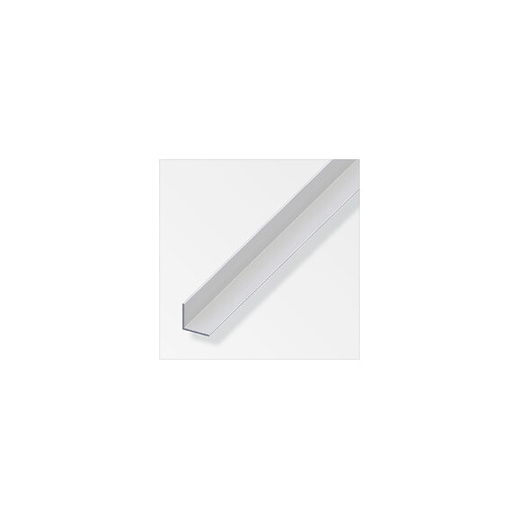 Cornière égale aluminium anodisé argent 10x10mmx1m