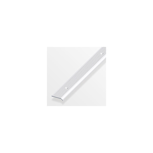 Profilé de marche arrondi 25x6mm aluminium rainure percée 1m
