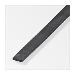 Plat 30x4mm acier laminé à chaud gris acier 2m