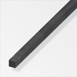 Carré plein 10x10mm acier laminé à chaud gris 1m