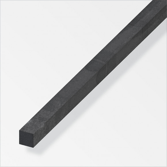 Carré plein 10x10mm acier laminé à chaud gris 1m