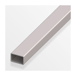 Tube rectangulaire profilé à froid 40x27mm acier gris 1m