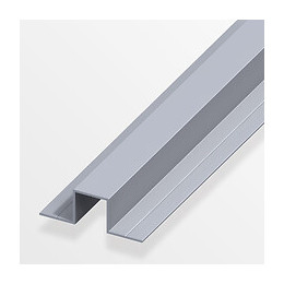 U carré 2 côtés 180° 11.5x31.5mm aluminium brut 1m