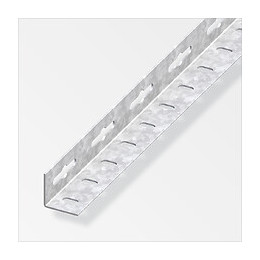Cornière égale perforée acier zingué 23.5mmx1m