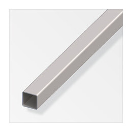 Tube carré profilé à froid 25x25mm acier gris 2m