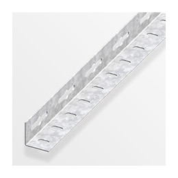 Cornière égale perforée acier zingué 23.5mmx2m