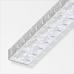 CorniÃ¨re Ã©gale perforÃ©e acier zinguÃ© 23.5x27mmx1m