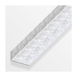 Cornière égale profilée acier zingué 23.5x43.5mmx1m