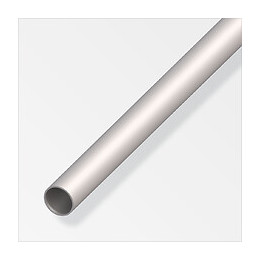 Tube rond profilé à froid 16mm acier gris acier 1m