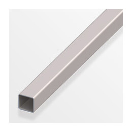 Tube carré profilé à froid 12x12mm acier gris 1m