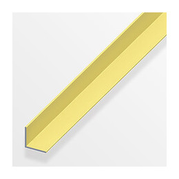 Cornière égale aluminium anodisé laiton 10x10 mm x 2 m