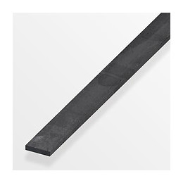 Plat 30x6mm acier laminé à chaud gris acier 1m