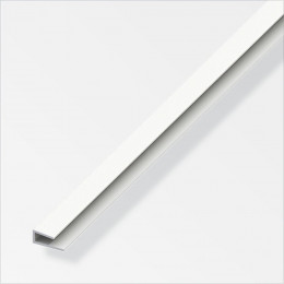 Profilé de finition 4x15mm PVC blanc 1m