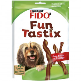 Friandises chien PURINA Fido Fun Tastix bacon et fromage 150 g