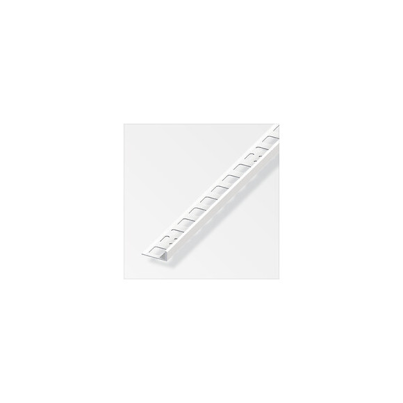Arrêt carrelage PVC blanc 8x2.5mm