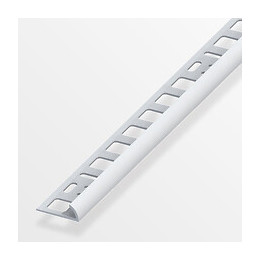 Arrêt carrelage arrondi PVC gris 10x2.5mm