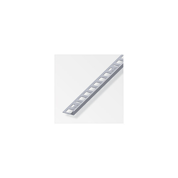 Arrêt carrelage aluminium brut 8x2.5mm
