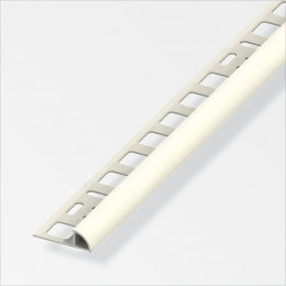 Arrêt carrelage arrondi PVC blanc 8x2.5mm