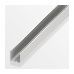 U Carré 15.5mm PVC blanc 2.5m