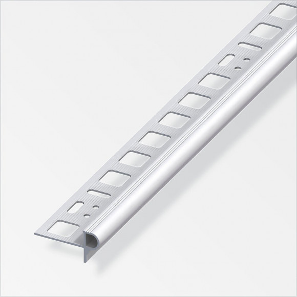 Profilé nez de marche florentin en aluminium 10x2.5mm