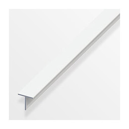 T carré 19.5mm PVC blanc 1m