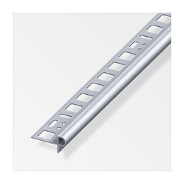 ProfilÃ© nez de marche florentin en aluminium brut 10x2.5mm