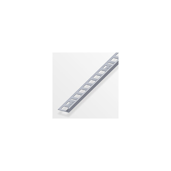 Arrêt carrelage aluminium brut 8x2.5mm