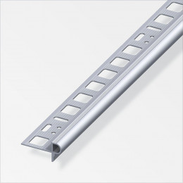 ProfilÃ© nez de marche florentin en aluminium brut 10x2.5mm