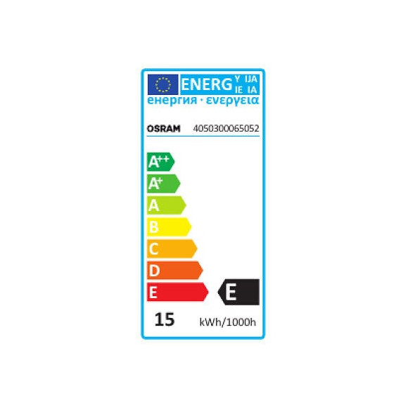 Ampoule incandescence tube four 15W. Culot E14 OSRAM